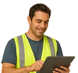 Smiling tradie